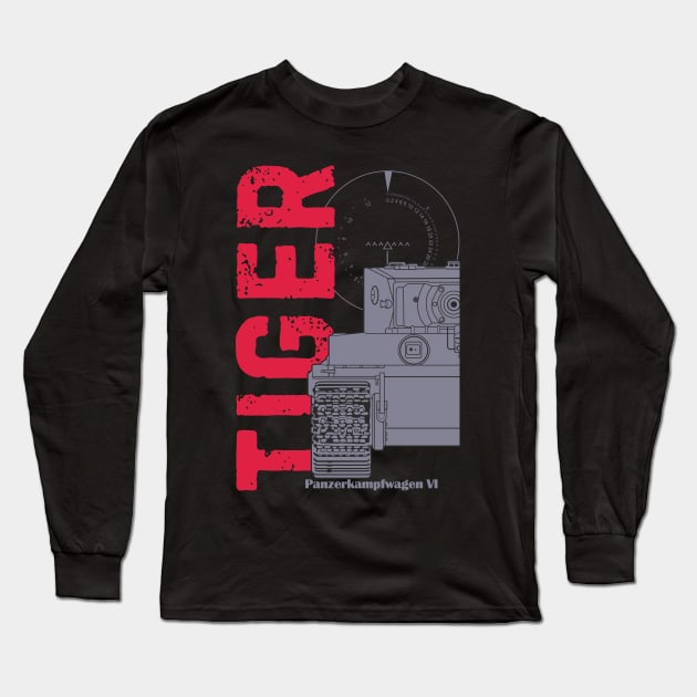 For Stylish tanker - German Pz-VI Tiger! Long Sleeve T-Shirt by FAawRay